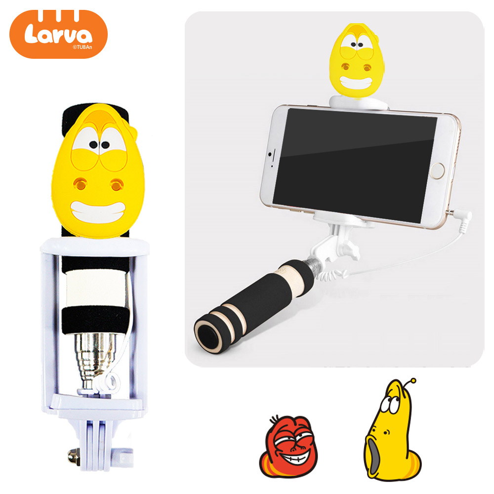 범우CI 셀카봉 라바 미니 셀카봉 (옐로우)