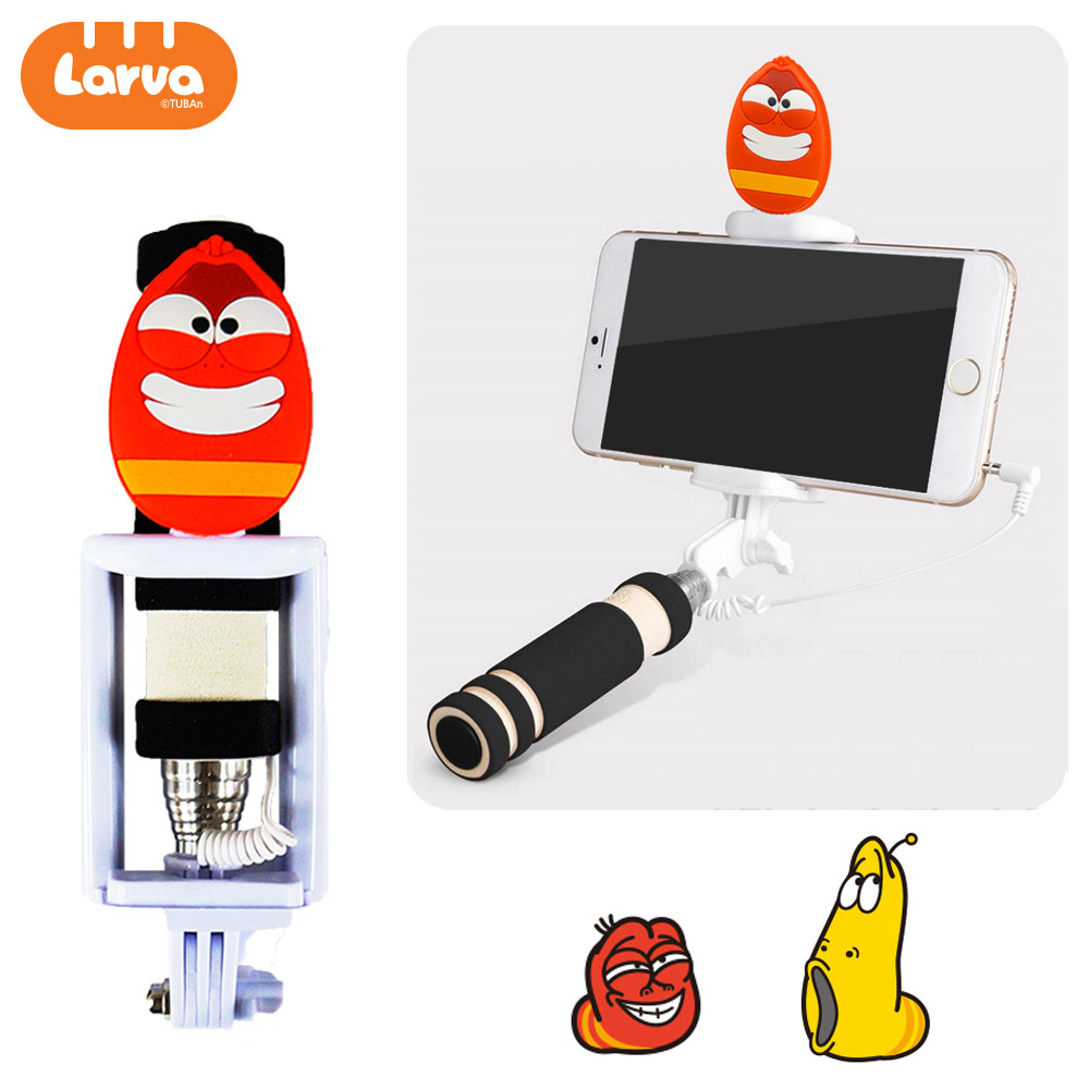 범우CI 셀카봉 라바 미니 셀카봉 (레드)