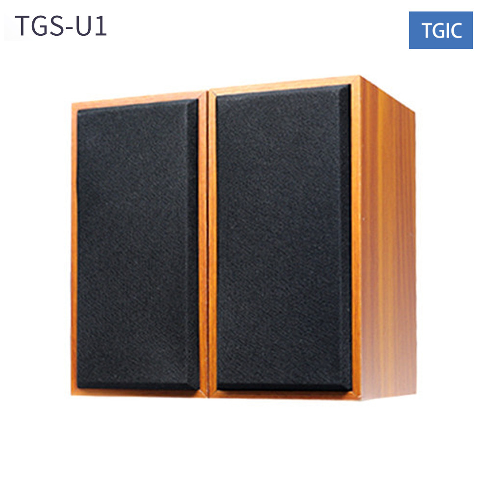 TGIC USB 2채널 우드 스피커 (TGS-U1) (볼륨조절컨트롤)
