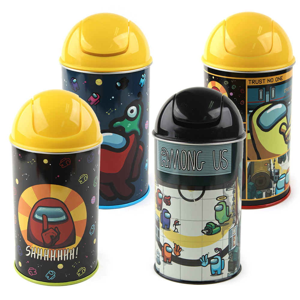 한정특가) 필박스 어몽어스 미니 휴지통 (랜덤1개)