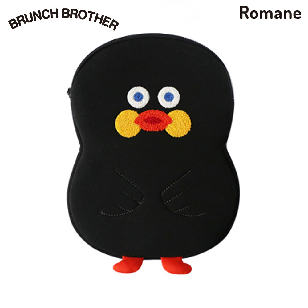 로마네 브런치브라더 덕 11형 아이패드 파우치 (블랙덕)