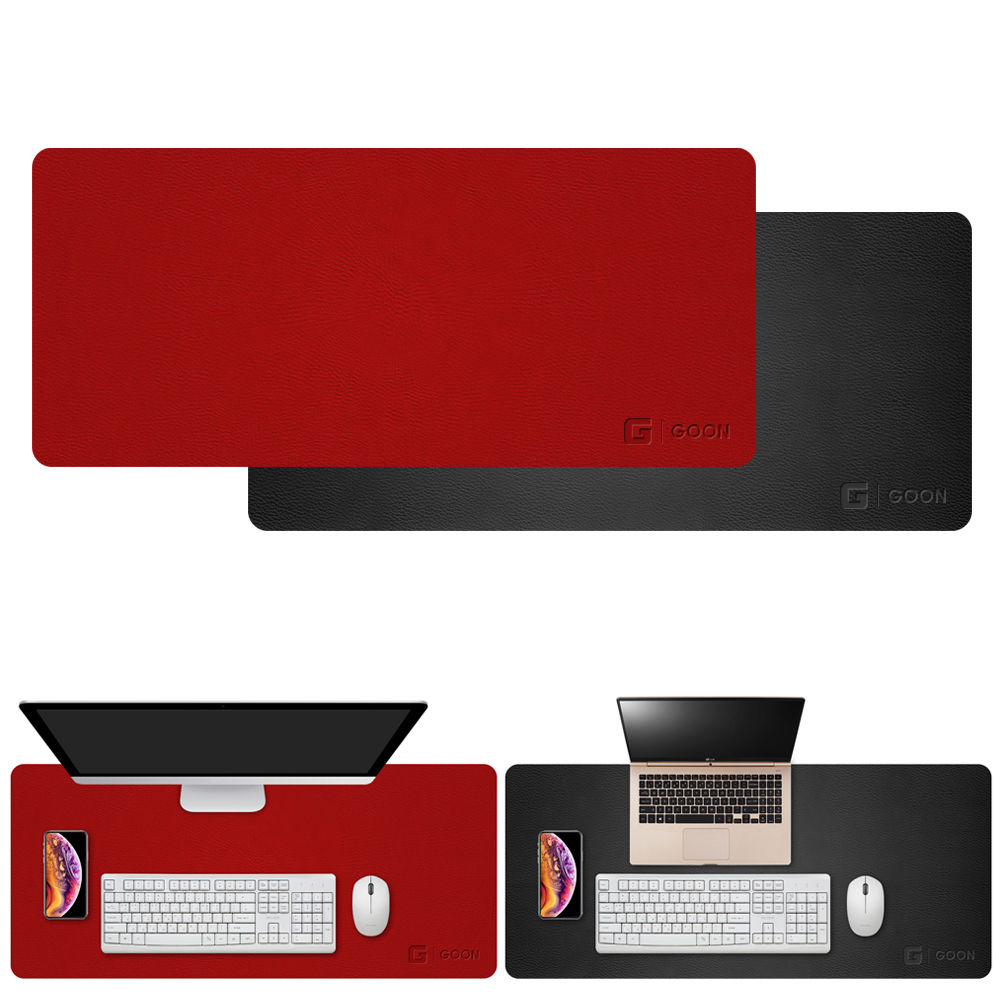 GOON 대형 가죽 장패드 (블랙.레드) (MP-940)