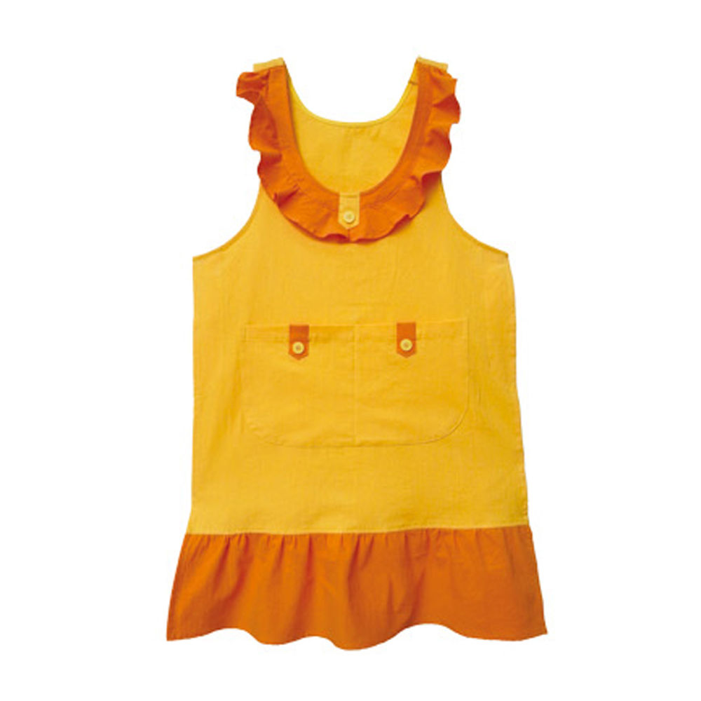 가꿈 선생님앞치마 교사용 프릴 앞치마 (오렌지) (NO.734) 유치원 어린이집