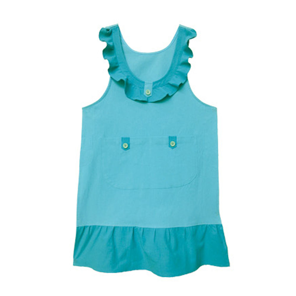 가꿈 선생님앞치마 교사용 프릴 앞치마 (블루) (NO.735) 유치원 어린이집