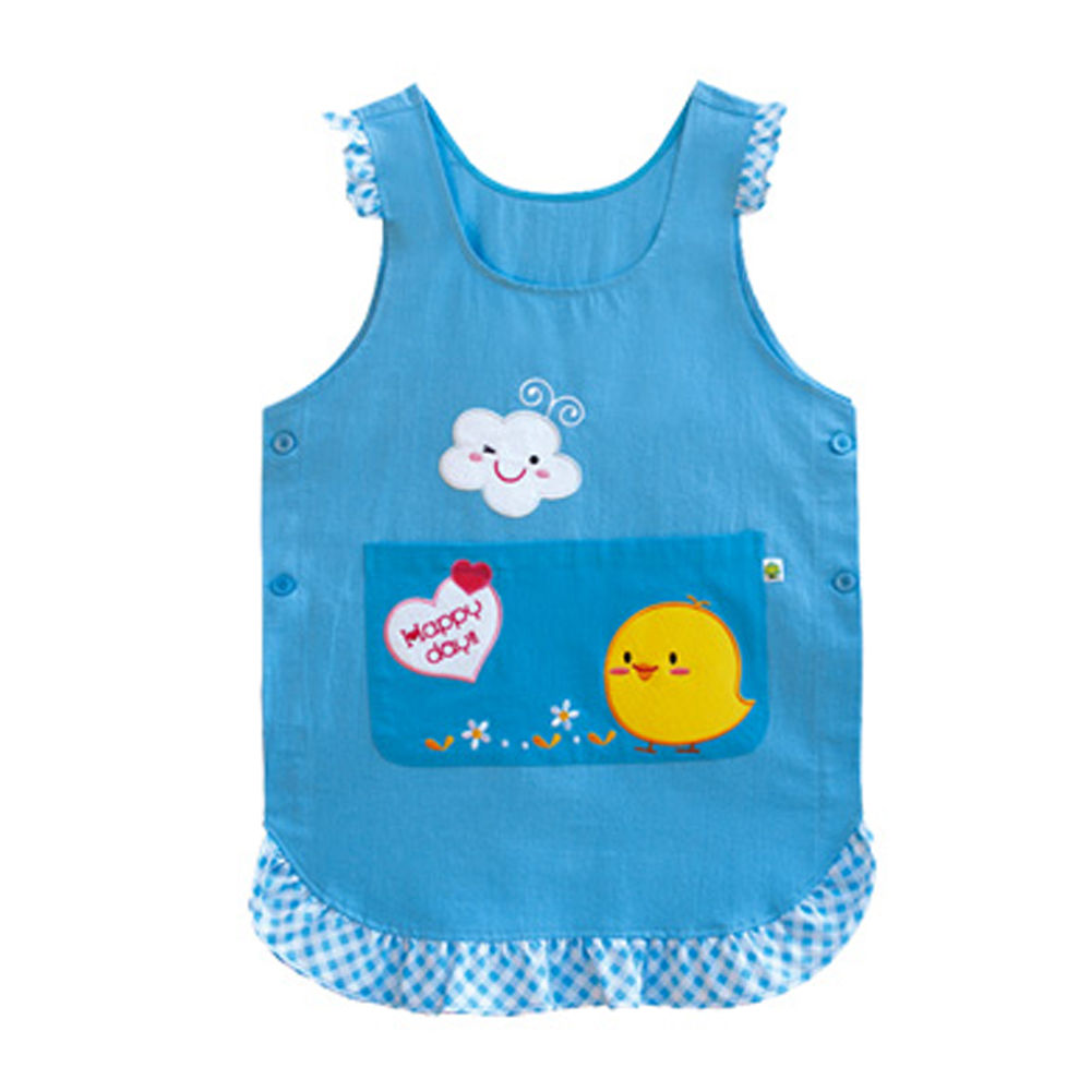 가꿈 선생님앞치마 교사용 병아리 앞치마 (파랑) (NO.705) 유치원 어린이집
