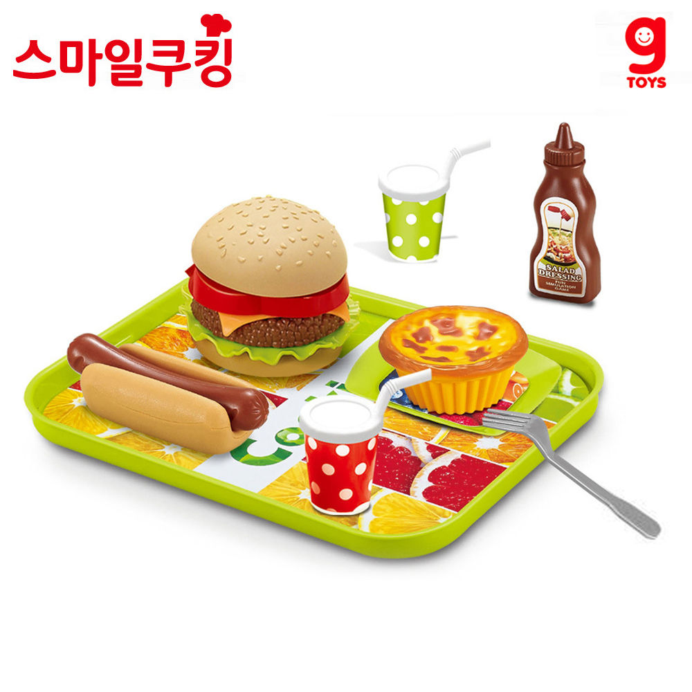 가이아 스마일쿠킹 햄버거 에그타르트 쏘세지 트레이 세트 (749645)