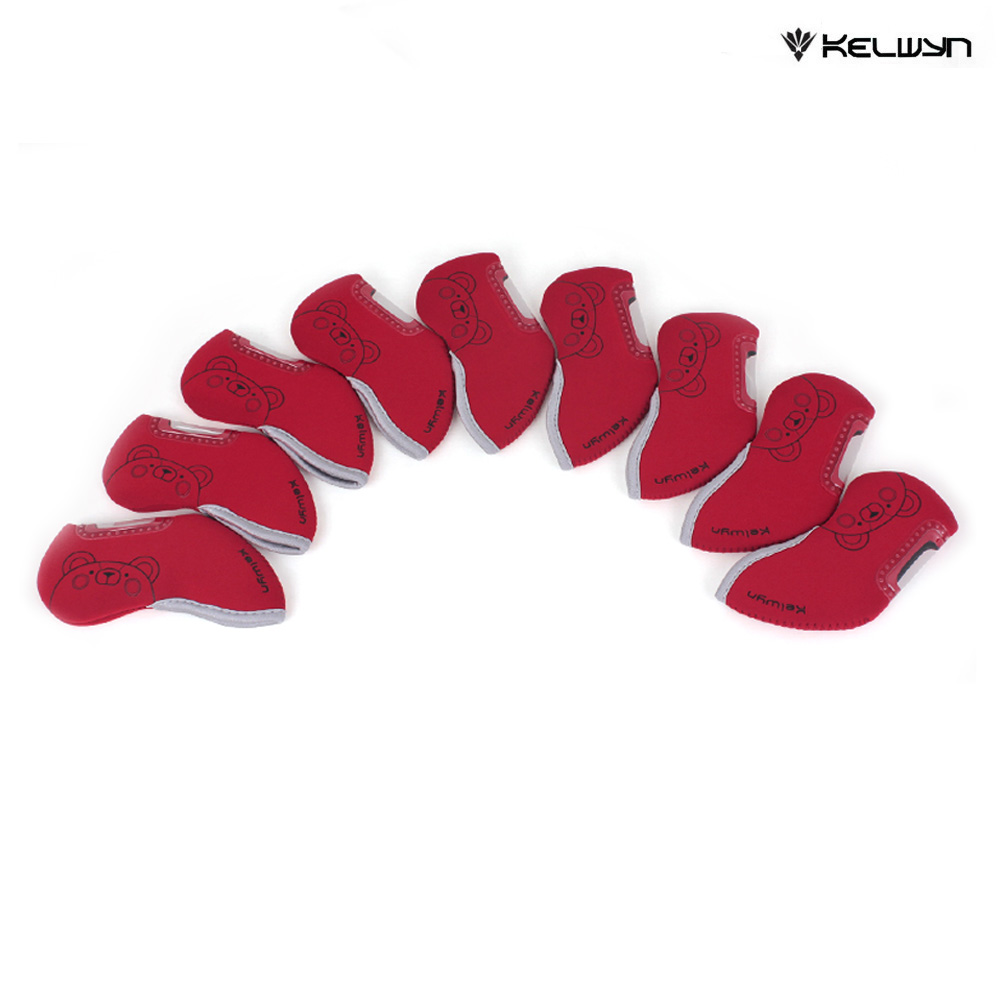 켈윈 골프채 아이언 헤드커버 네오프렌 (KW-IC311) (레드)