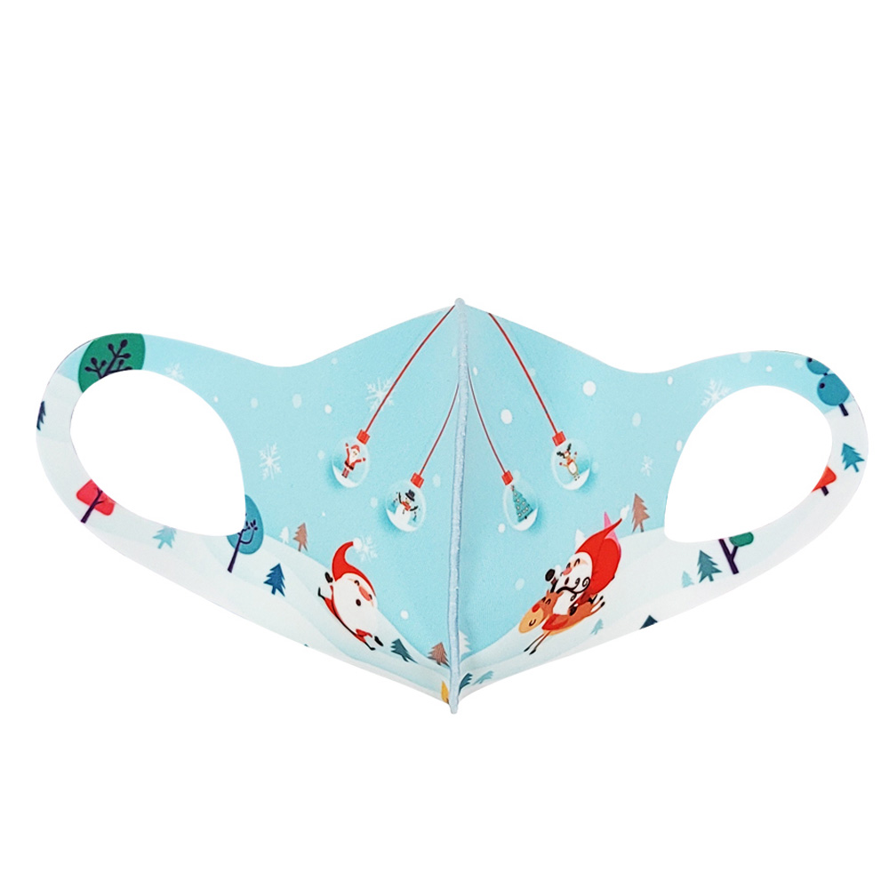 해피파티 크리스마스 패션 마스크 화이트 (M)