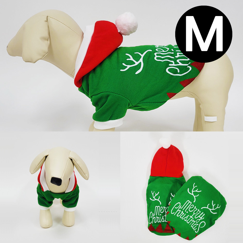 해피파티 펫 이벤트 의상 크리스마스 후드 (M)
