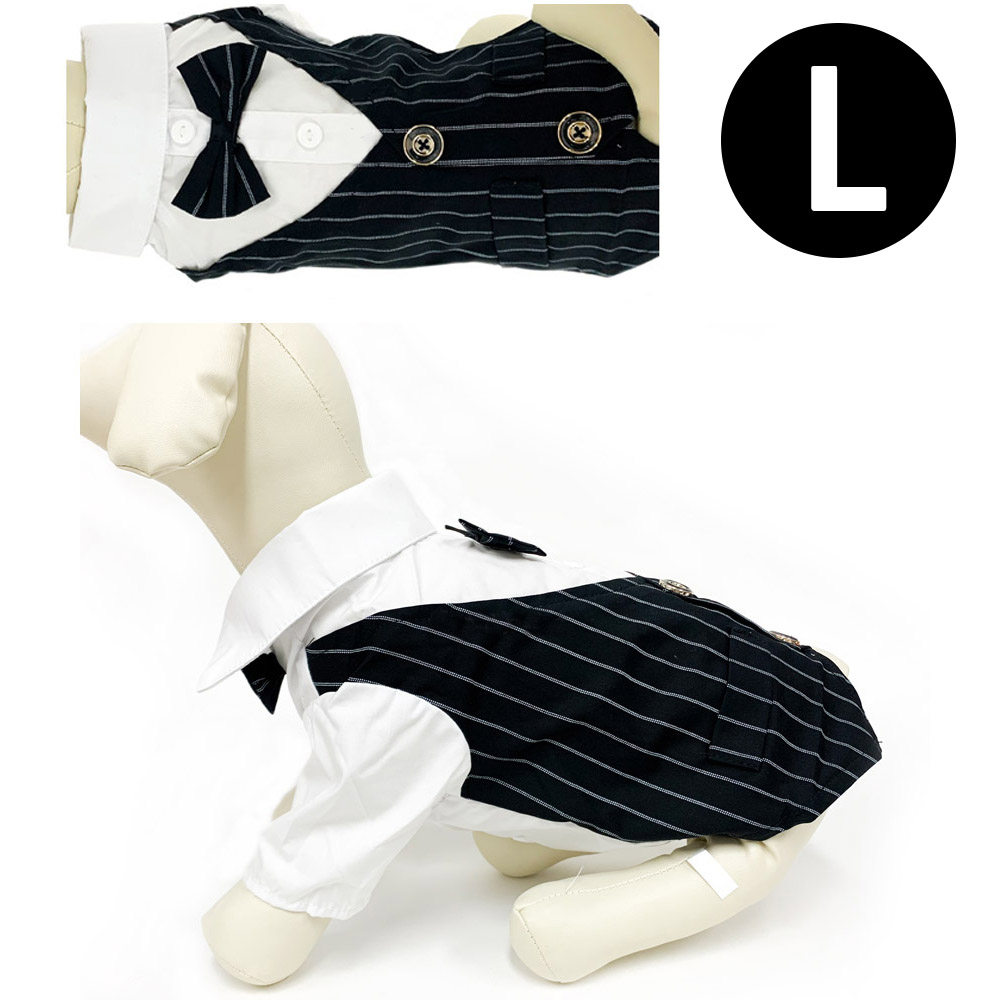 해피파티 펫 이벤트 의상 턱시도 (L)