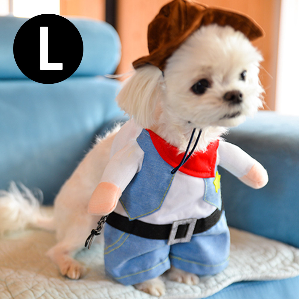 해피파티 펫 이벤트 의상 할로윈 코스튬 카우보이 (L)