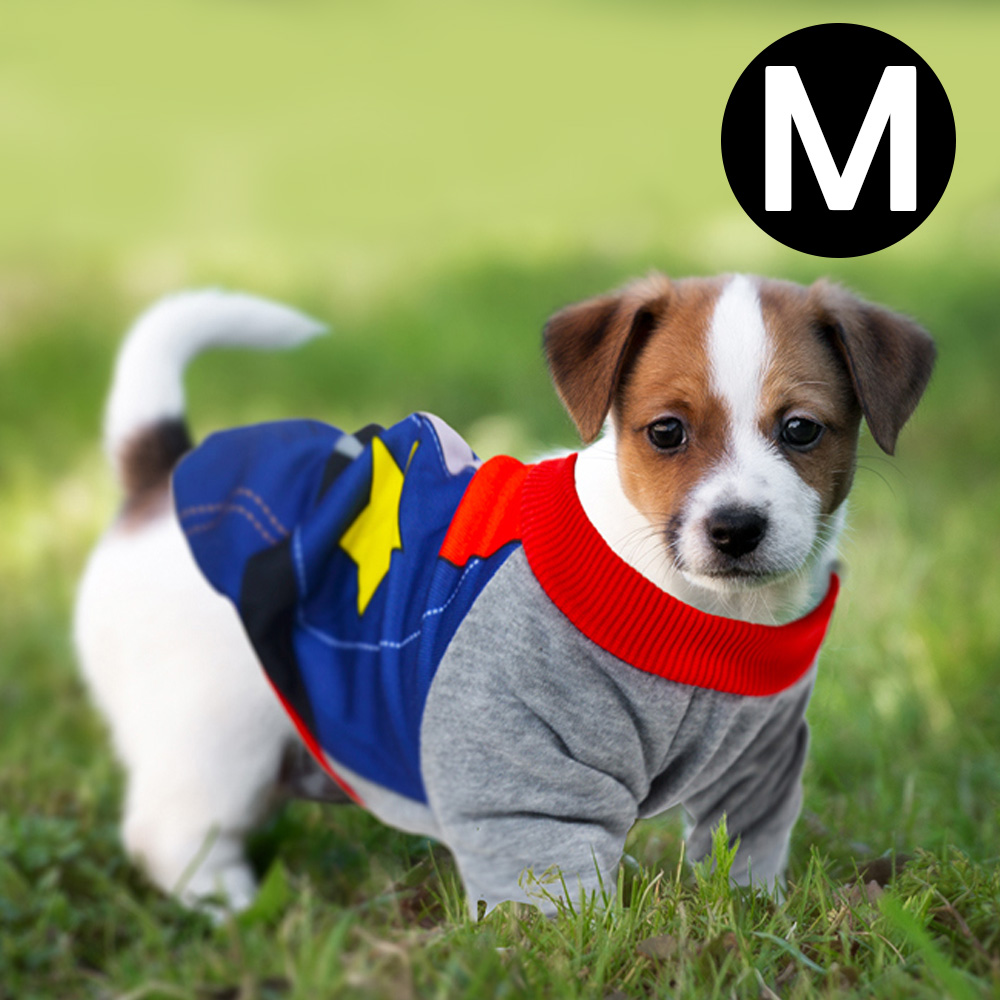 해피파티 펫 이벤트 의상 할로윈 코스튬 보안관 티셔츠 (M)