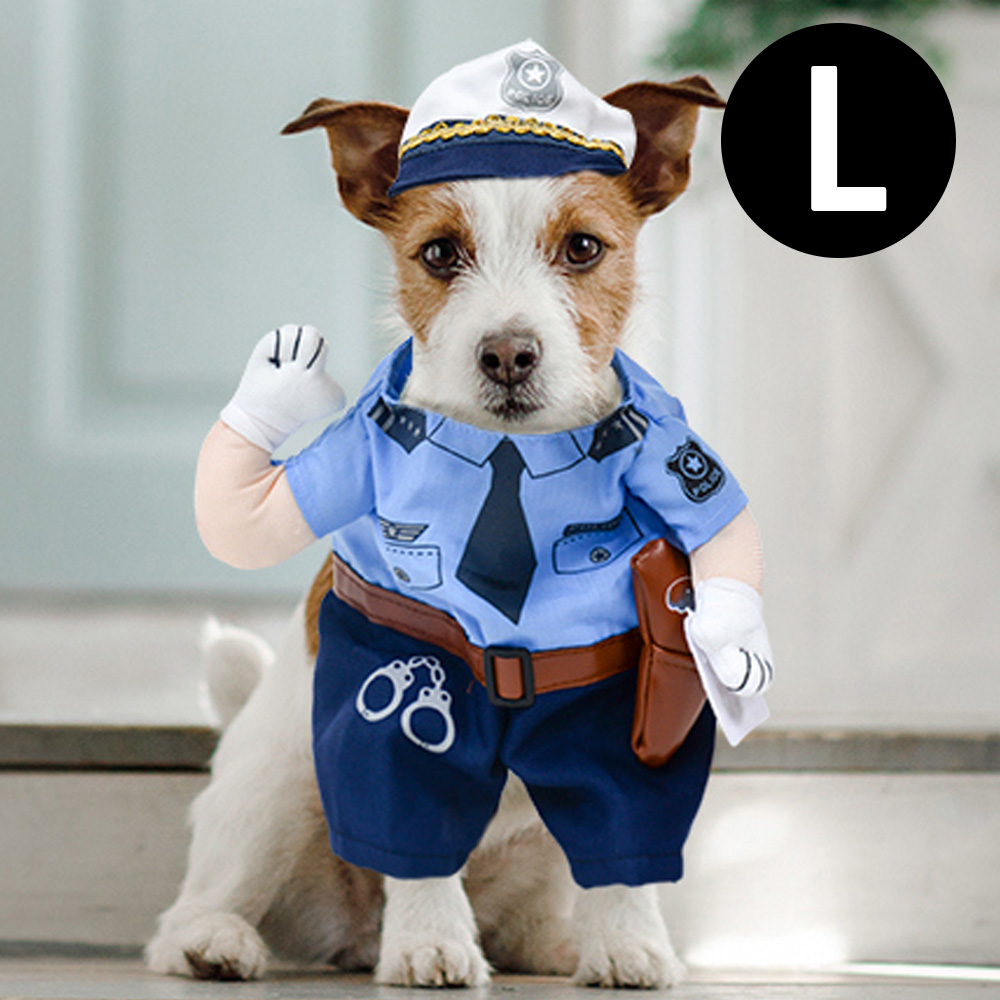 해피파티 펫 이벤트 의상 코스튬 경찰 (L)