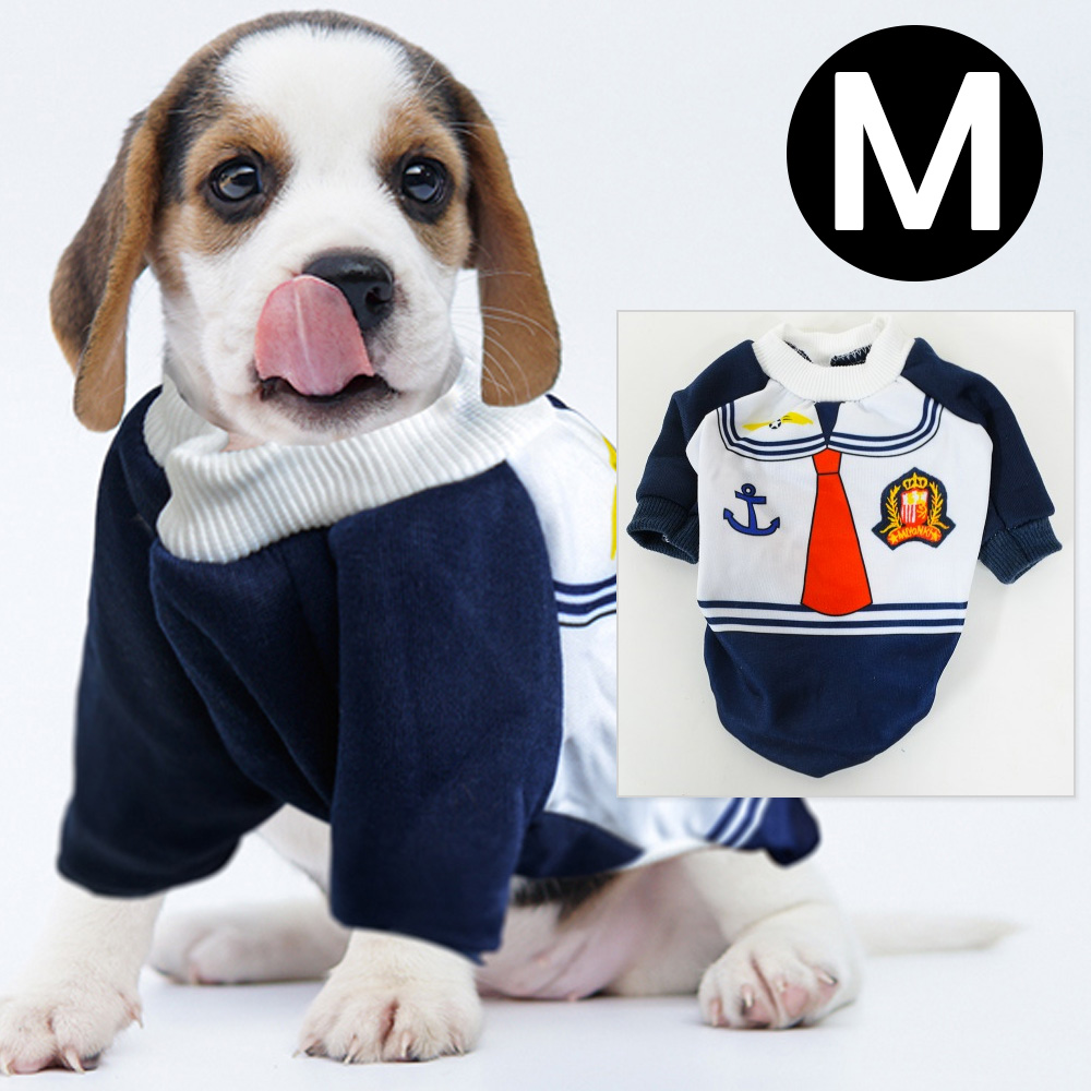 해피파티 펫 이벤트 의상 코스튬 마린 티셔츠 (M)