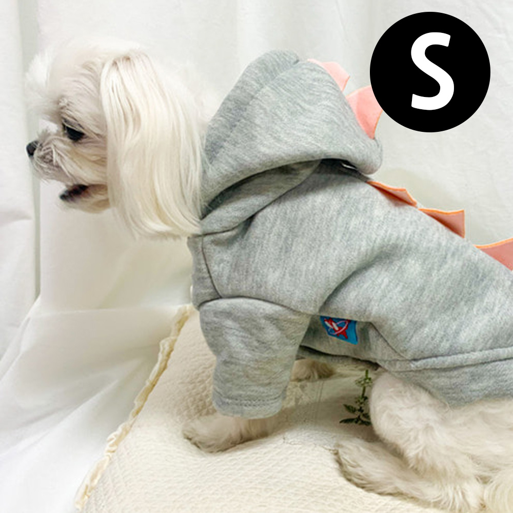 해피파티 펫 이벤트 의상 큐티 공룡 (그레이) (S)