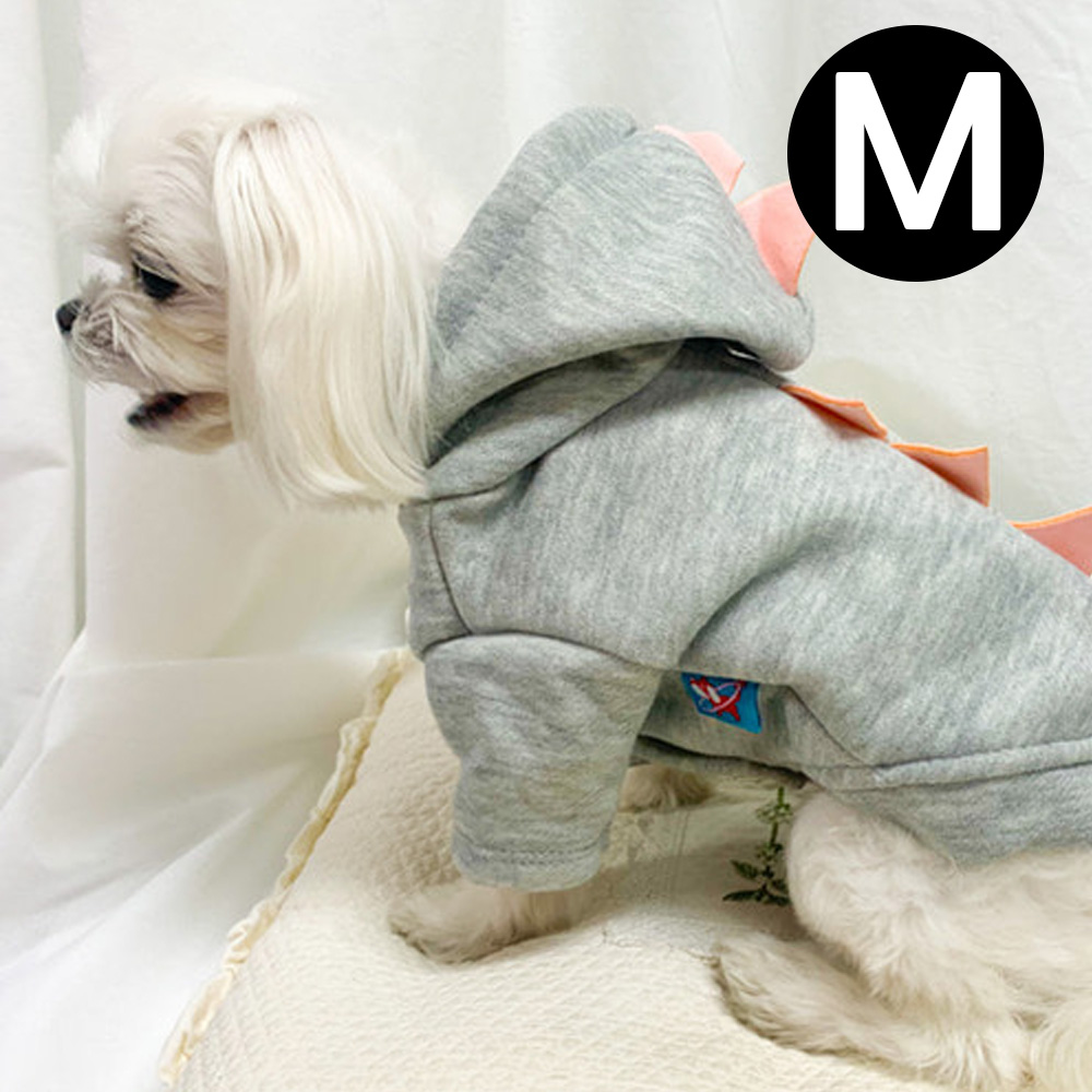 해피파티 펫 이벤트 의상 큐티 공룡 (그레이) (M)