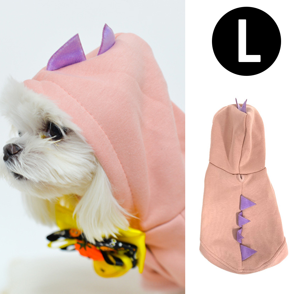 해피파티 펫 이벤트 의상 큐티 공룡 (핑크) (L)