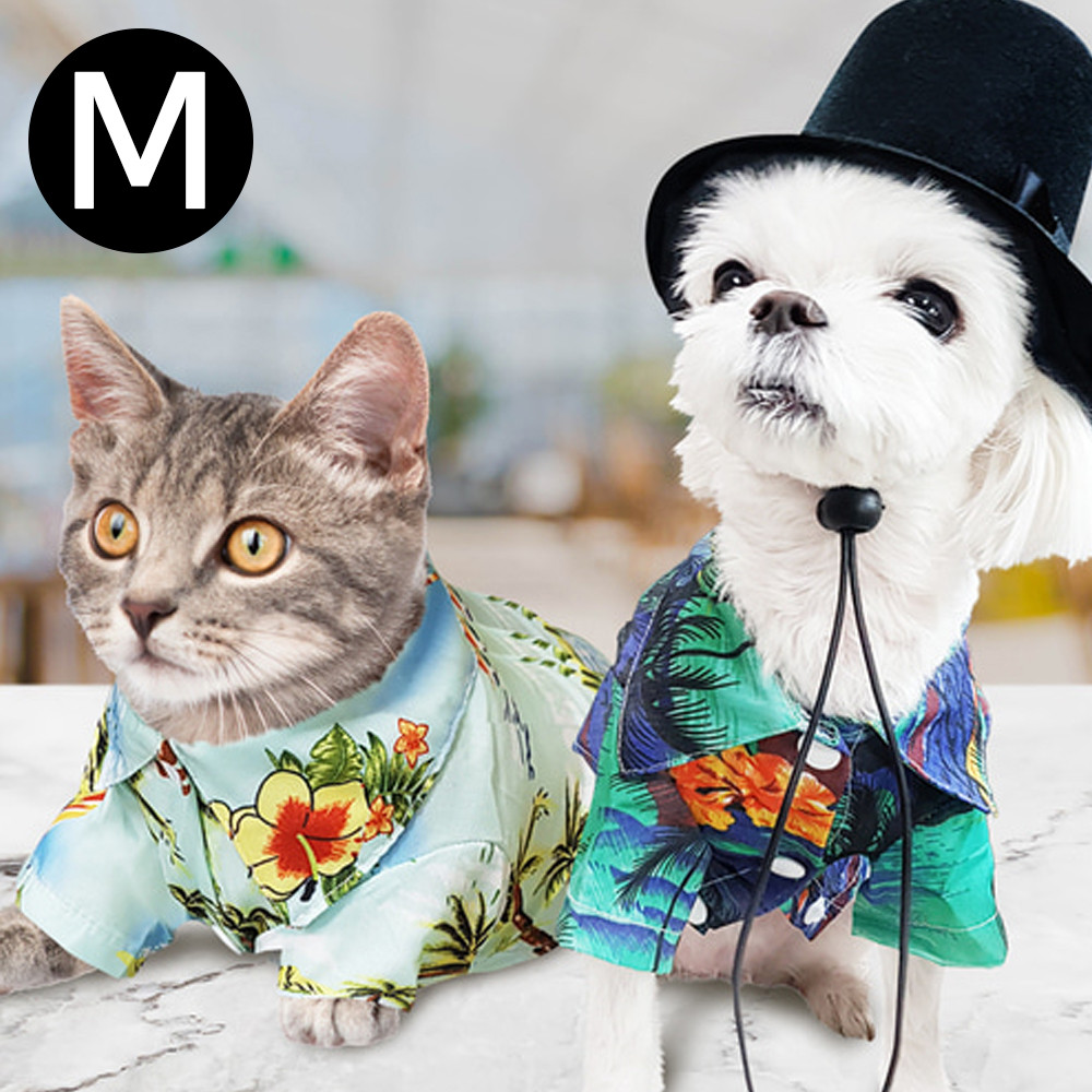 해피파티 펫 이벤트 의상 하와이안 (M) (랜덤1개) 강아지 고양이 애견용품
