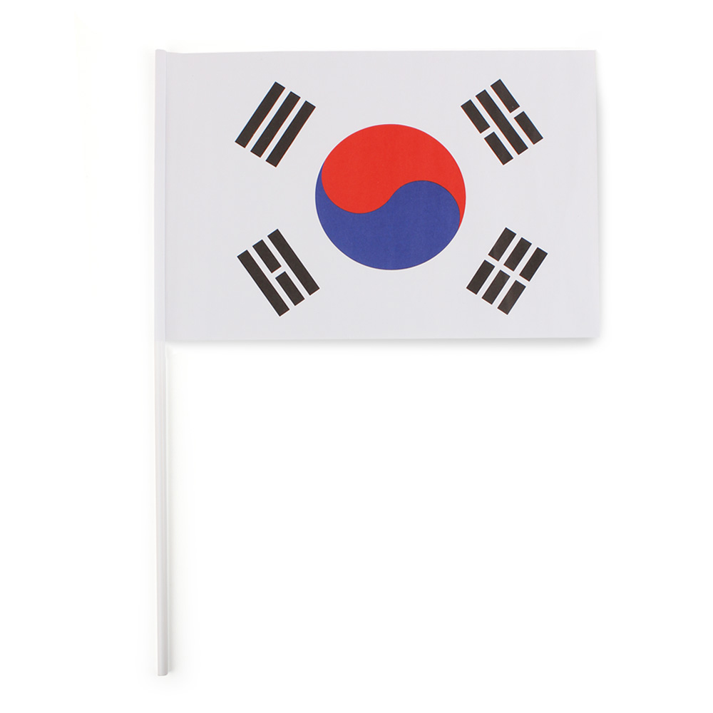 해피파티 행사 개업식 운동회 수기 국기 종이 태극기 (50개입)