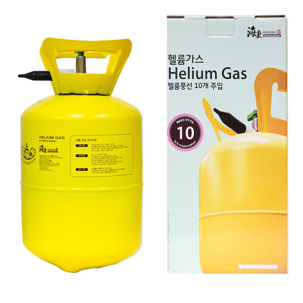 해피파티 헬륨가스 풍선 충전 헬륨가스통 (10개용)