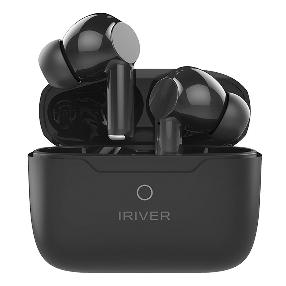아이리버 블루투스이어폰 액티브 노이즈 캔슬링 ANC TWS 무선 이어폰 (블랙) (IRIVER IB-TWS02)