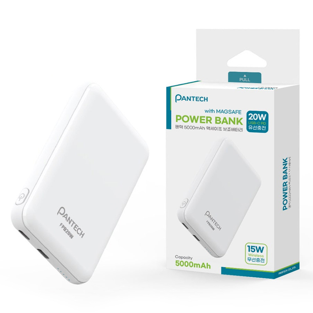 팬택 보조배터리 PD 20W 맥세이프 5000mAh (PT-MBT5000P) 스마트폰배터리 핸드폰배터리