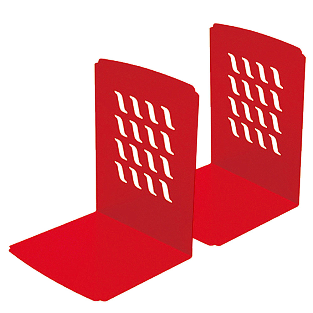 모닝글로리 책꽂이 CI 북앤드 (중형) (레드) 사무용 철재꽂이 책상꽂이