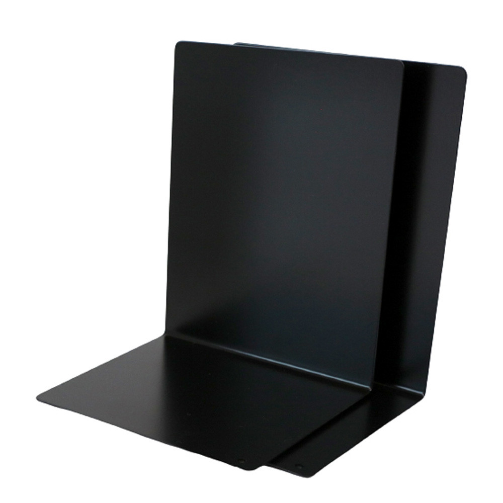 모닝글로리 책꽂이 비움 북앤드 (중형) (블랙) 사무용 철재꽂이 책상꽂이