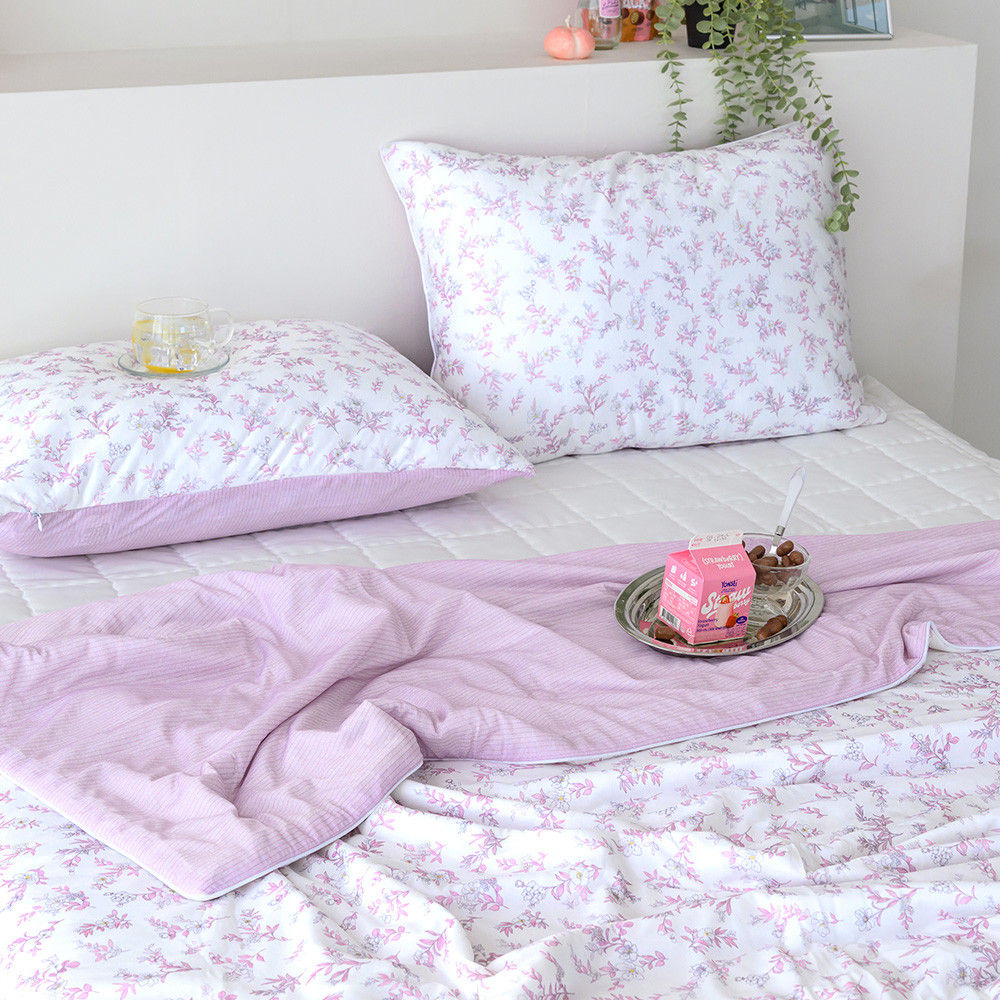 해피니 이불 비키 냉감 차렵이불 퀸 Q (핑크)