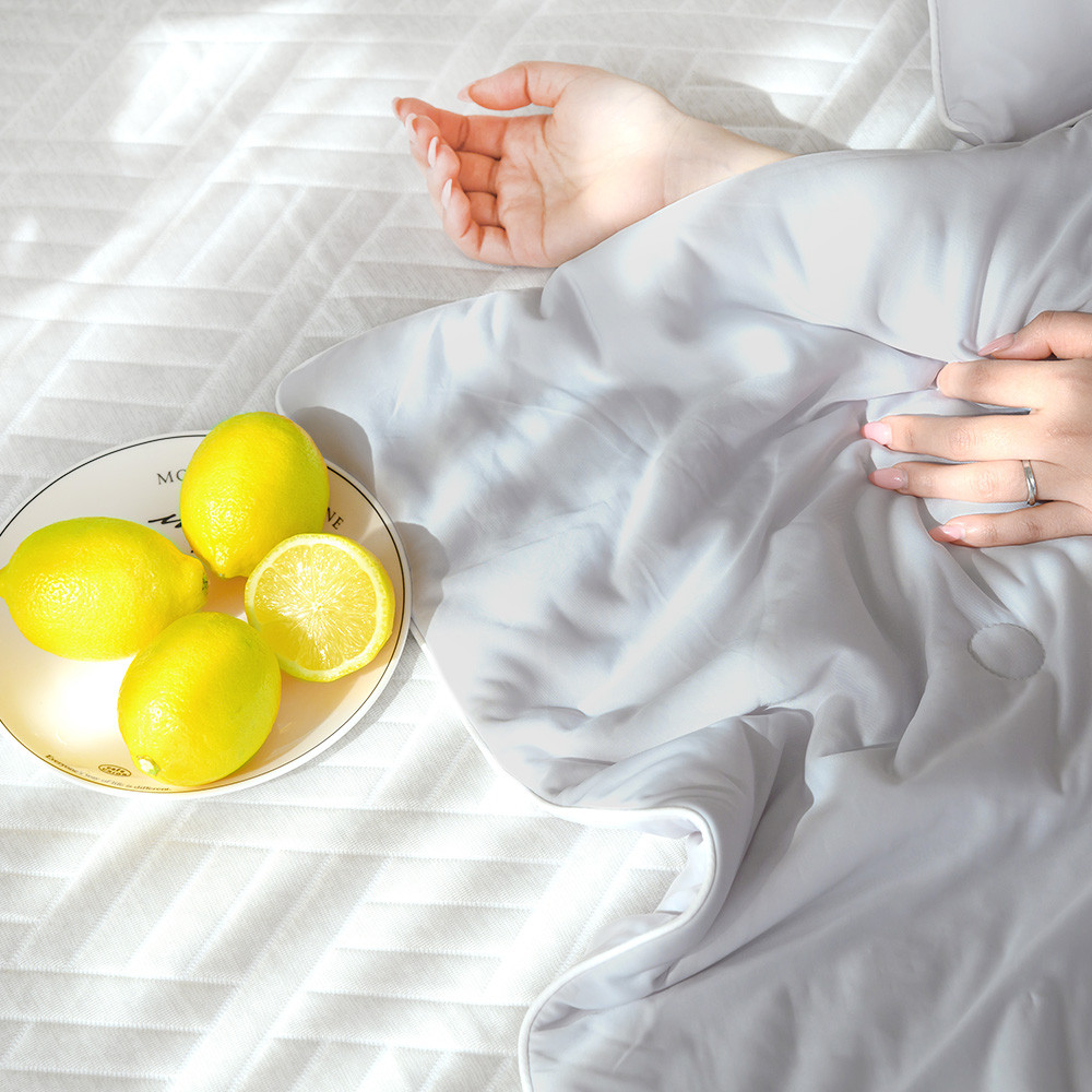 해피니 이불 쿨쿨 냉감이불 차렵이불 슈퍼싱글 SS (그레이)