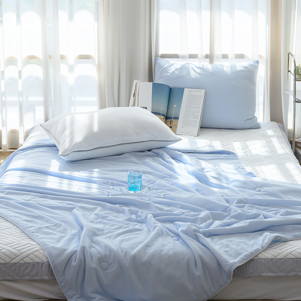해피니 이불 쿨쿨 냉감이불 차렵이불 퀸 Q (블루)