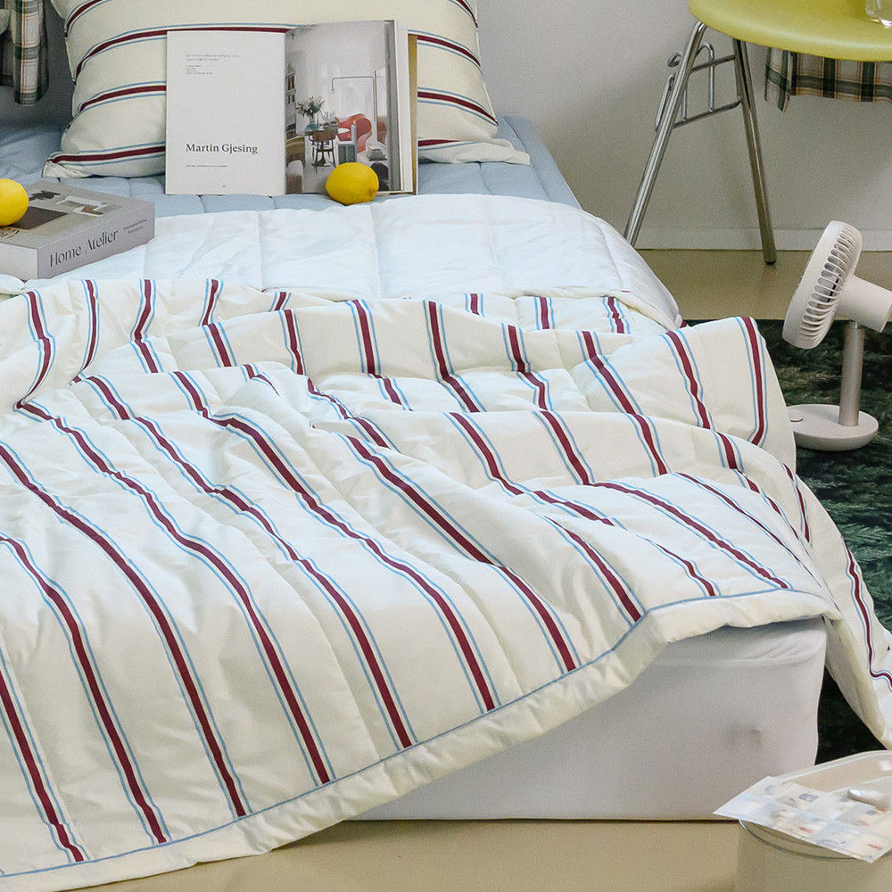 해피니 이불 레트로 M2 듀라론 냉감 차렵이불 슈퍼싱글 SS (크림)