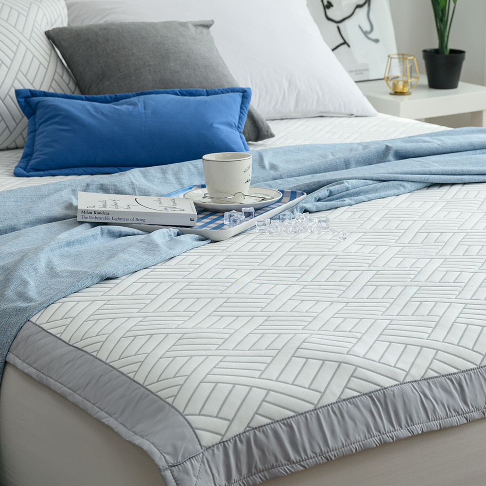 해피니 침대패드 엘리오 듀라론 3중직 냉감패드 패드 킹 K (화이트)