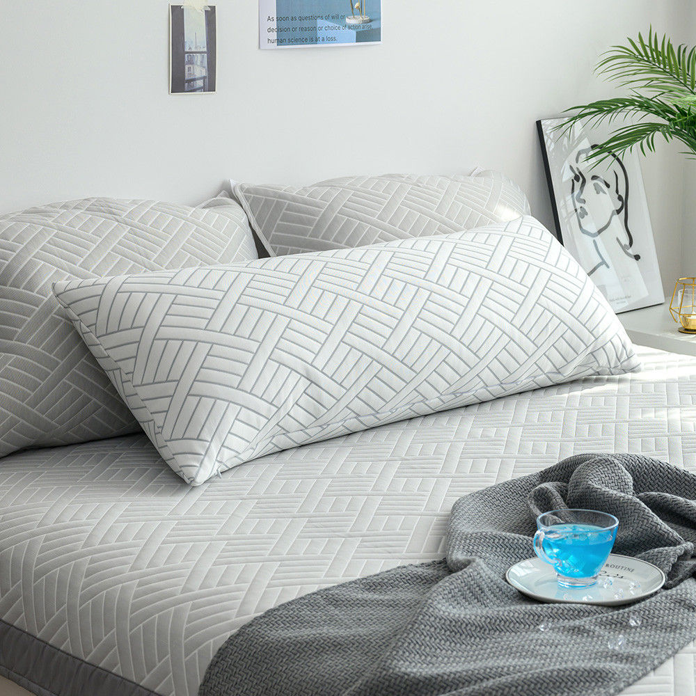 해피니 바디필로우 엘리오 듀라론 3중직 냉감바디필로우 40x100 (화이트) (솜포함)