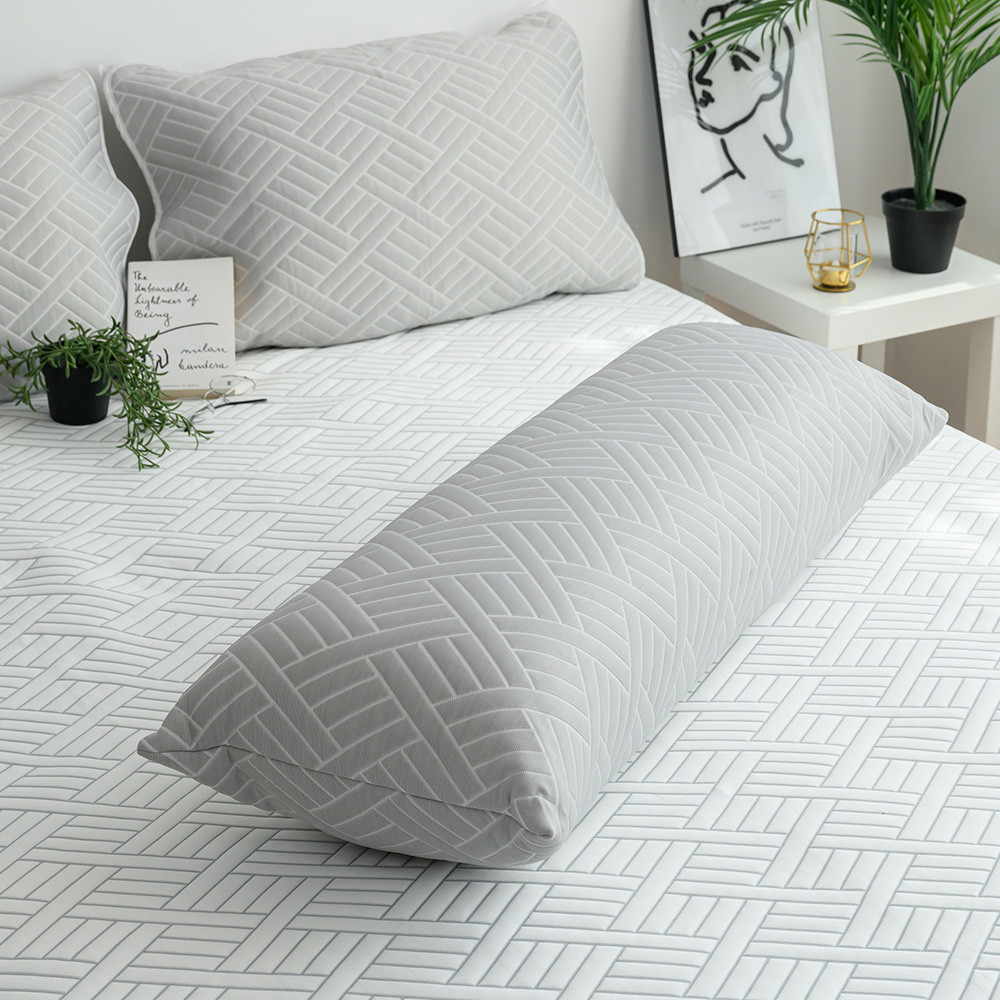 해피니 바디필로우 엘리오 듀라론 3중직 냉감바디필로우 40x100 (그레이) (솜포함)