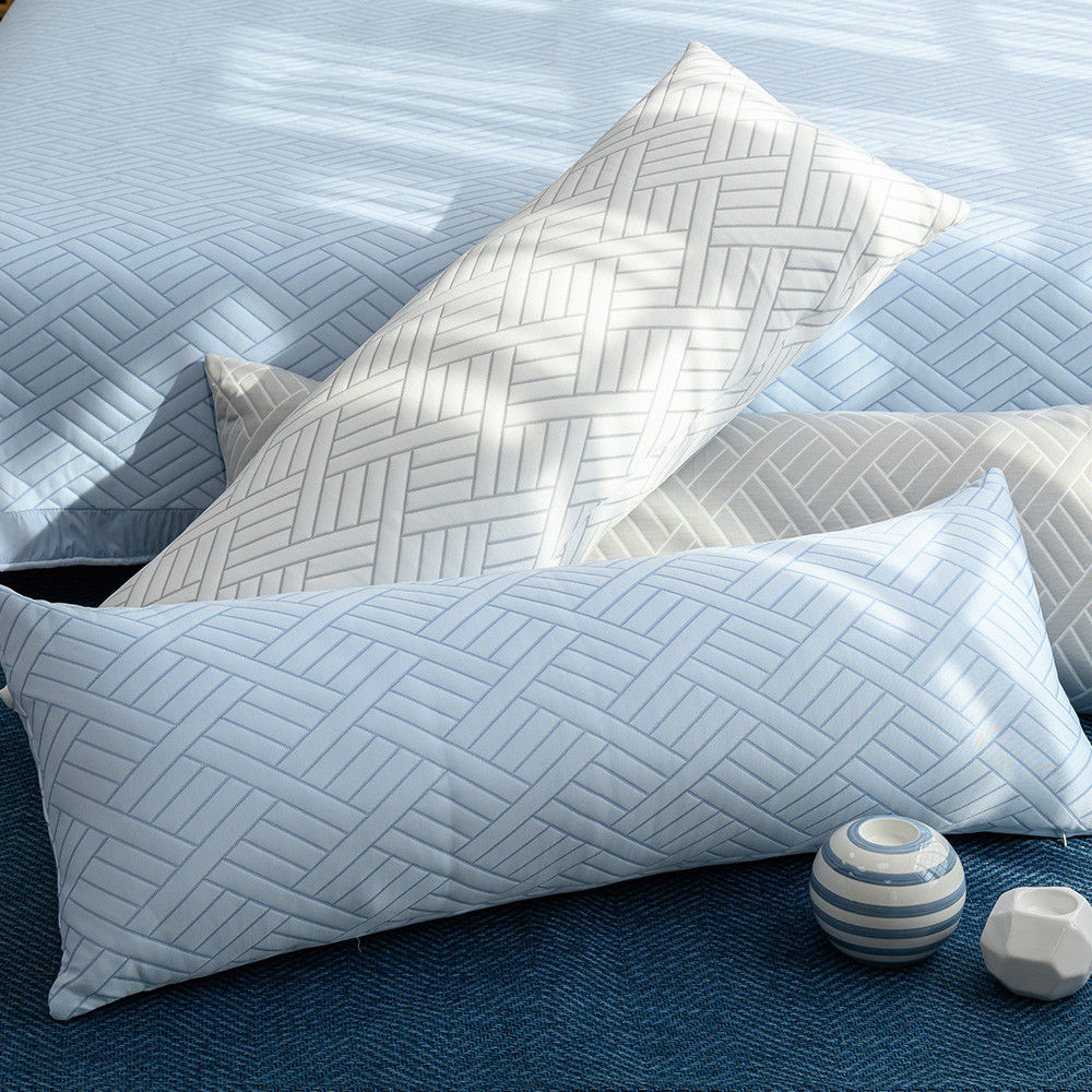 해피니 바디필로우 엘리오 듀라론 3중직 냉감바디필로우 40x100 (블루) (솜포함)