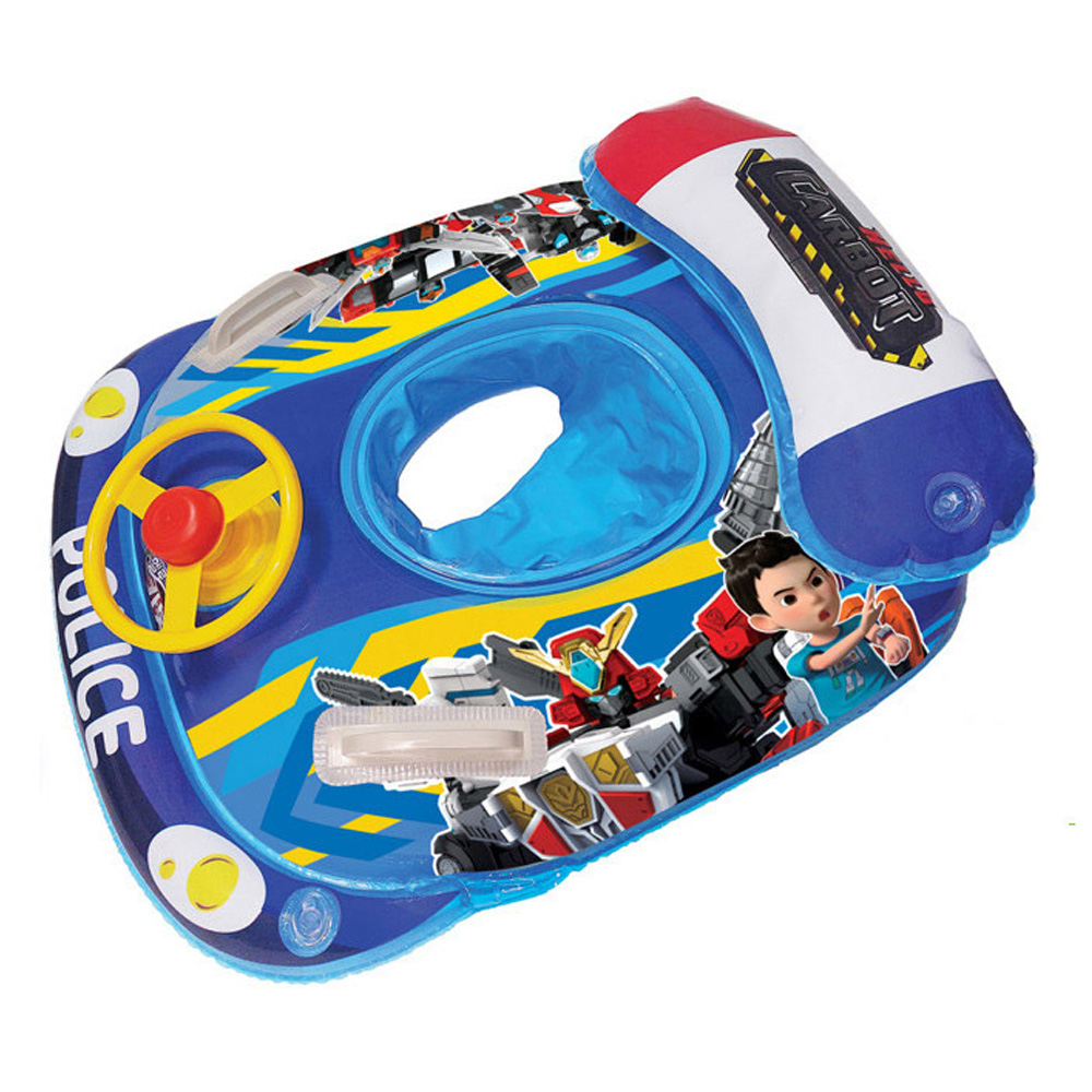 KOS코퍼레이션 물놀이튜브 헬로카봇 경찰차 보행기 튜브 유아튜브 자동차보행기튜브