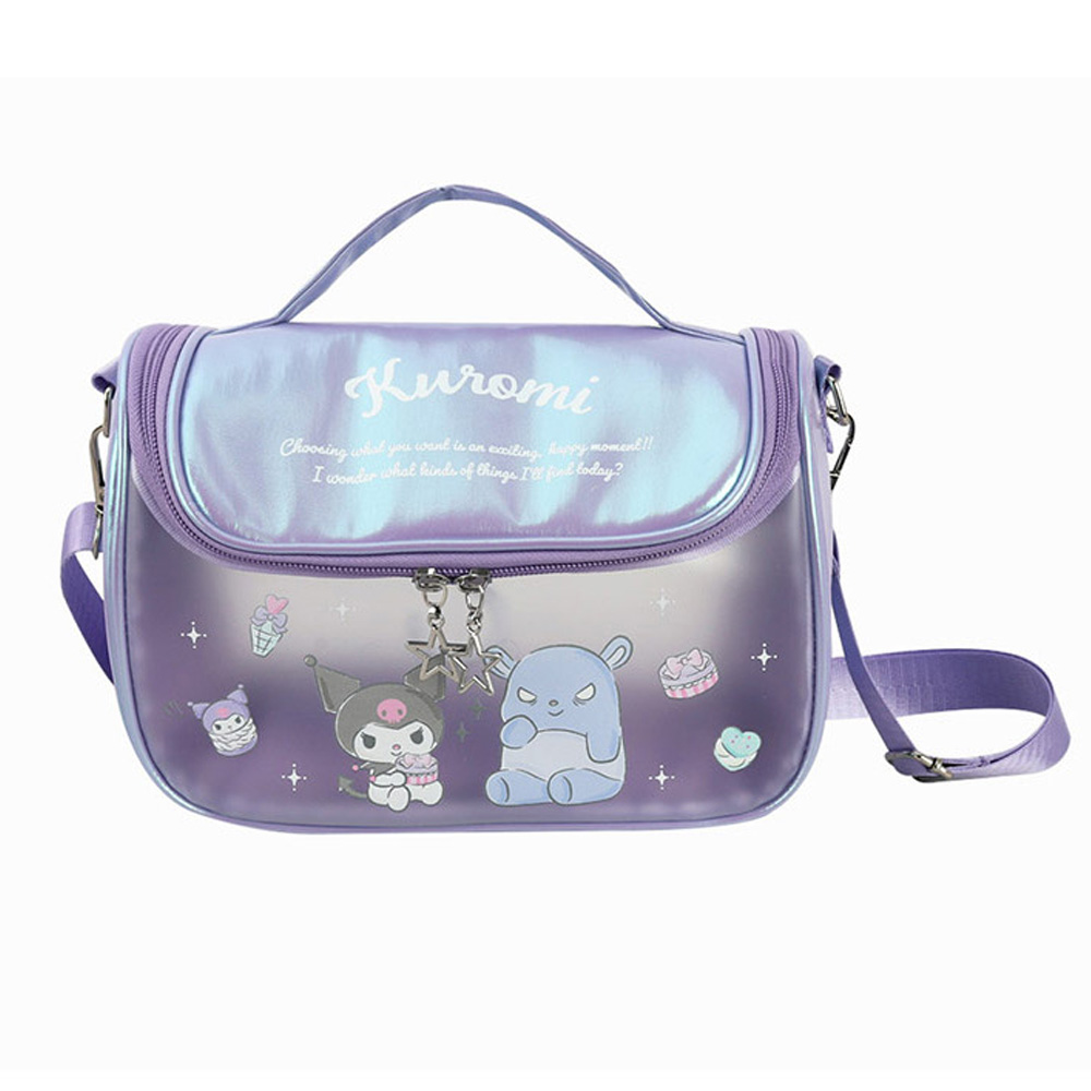 윙하우스 아동가방 쿠로미 투명 멀티 크로스백 아동핸드폰백 아동크로스가방