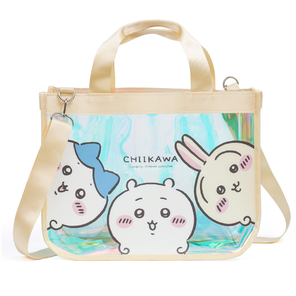 피앤디 비치백 먼작귀 레인보우 미러 비치백 수영가방 물놀이 아동