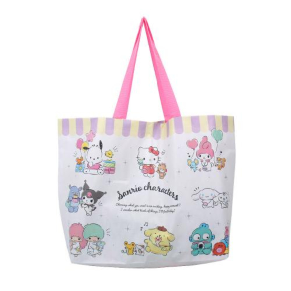 올림포스 쇼핑백 산리오 캐릭터즈 러브유 리유저블백 타포린백 보조가방 부직포