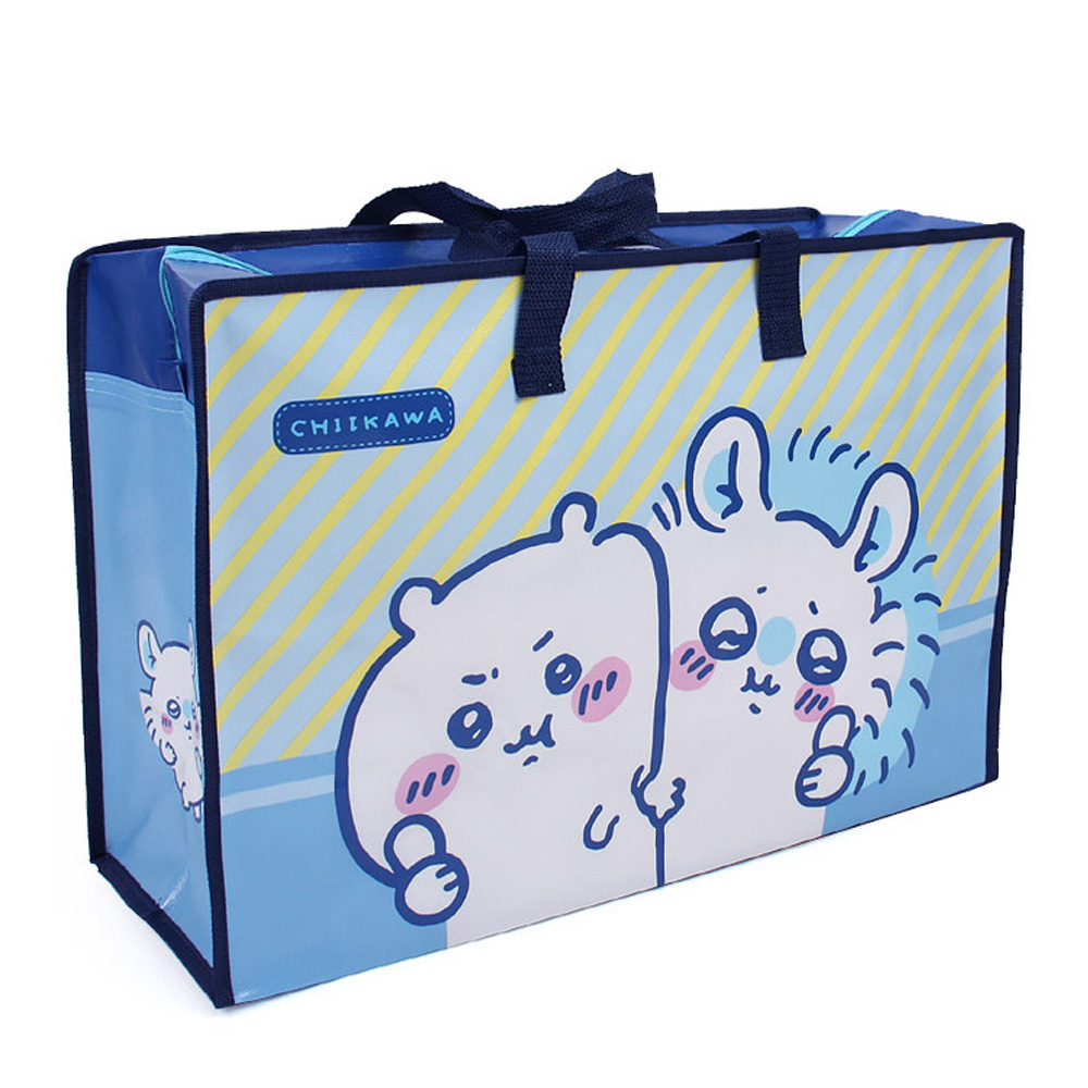 필박스 쇼핑백 먼작귀 부직포백 (대) (네이비) 타포린백 보조가방 부직포