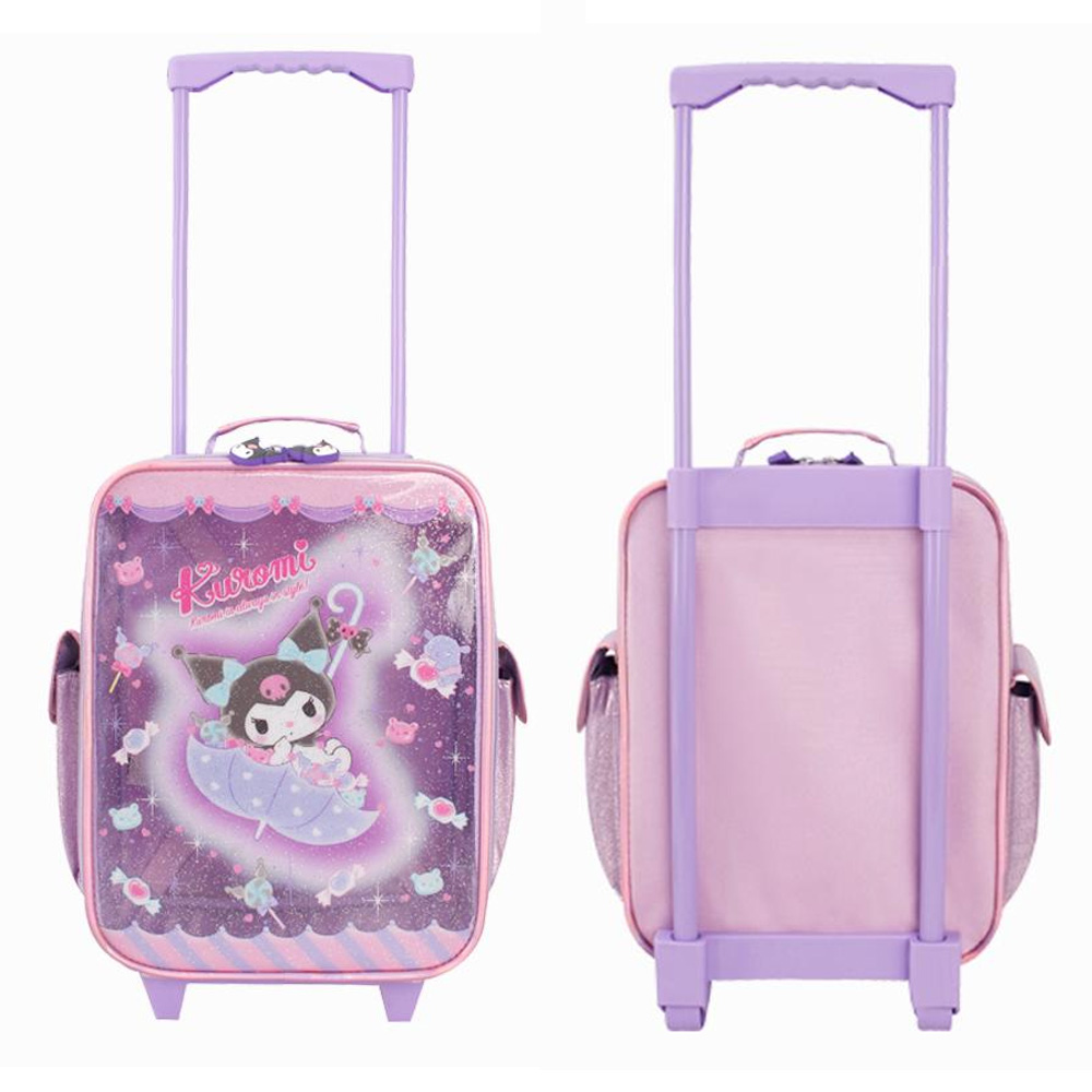 윙하우스 캐릭터캐리어 쿠로미 글로시 투명 캐리어 여행 유학 휴가 가방