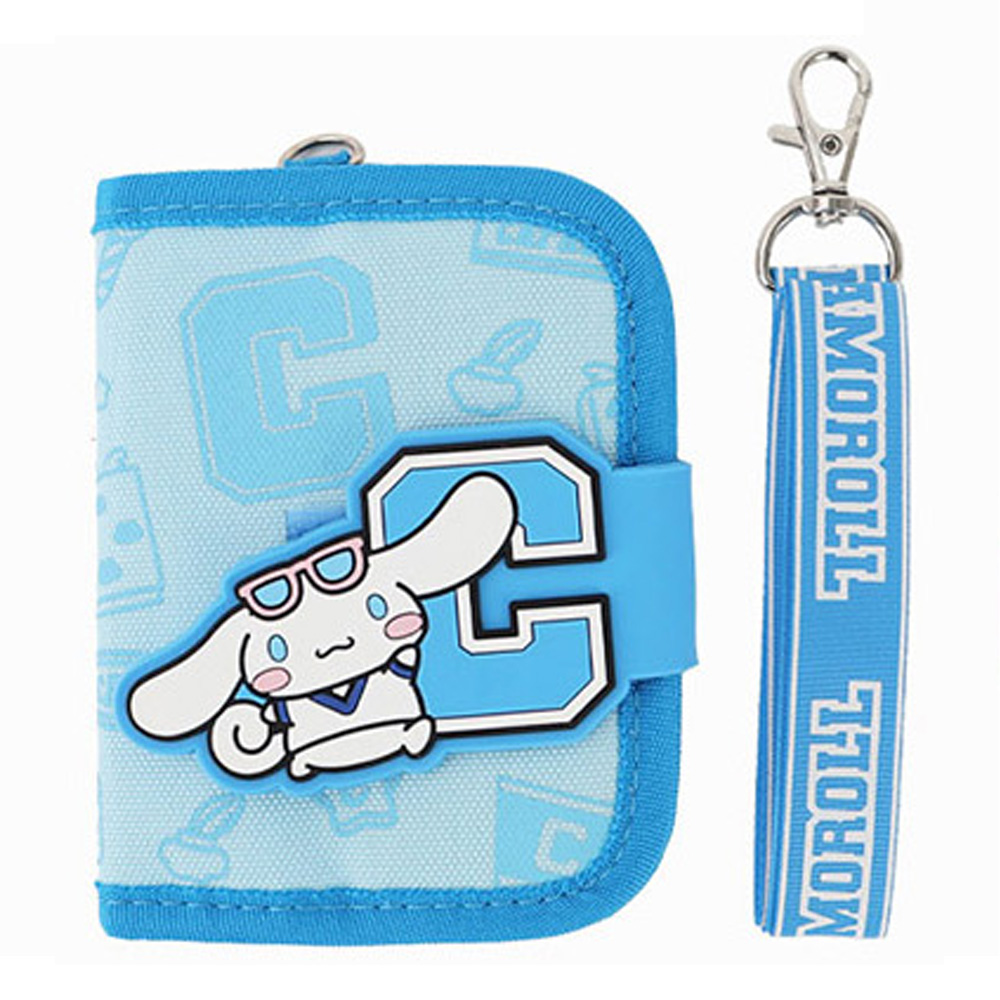 윙하우스 학생지갑 산리오 이니셜 2단 목걸이 지갑 (시나모롤) 캐릭터 편리한 예쁜지갑