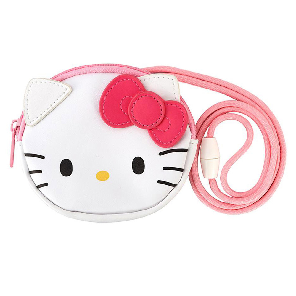 윙하우스 학생지갑 헬로키티 페이스 목걸이지갑 캐릭터 편리한 예쁜지갑