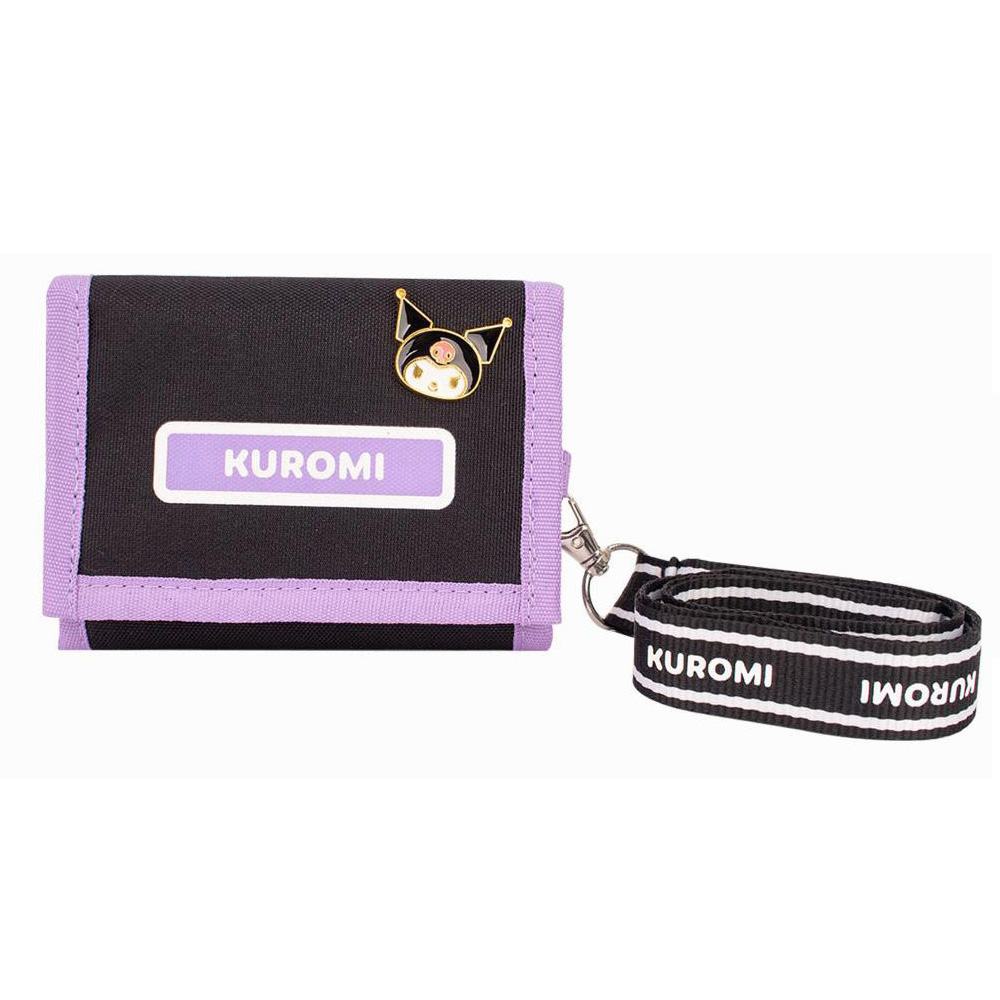 윙하우스 학생지갑 쿠로미 3단 목걸이지갑 캐릭터 편리한 예쁜지갑