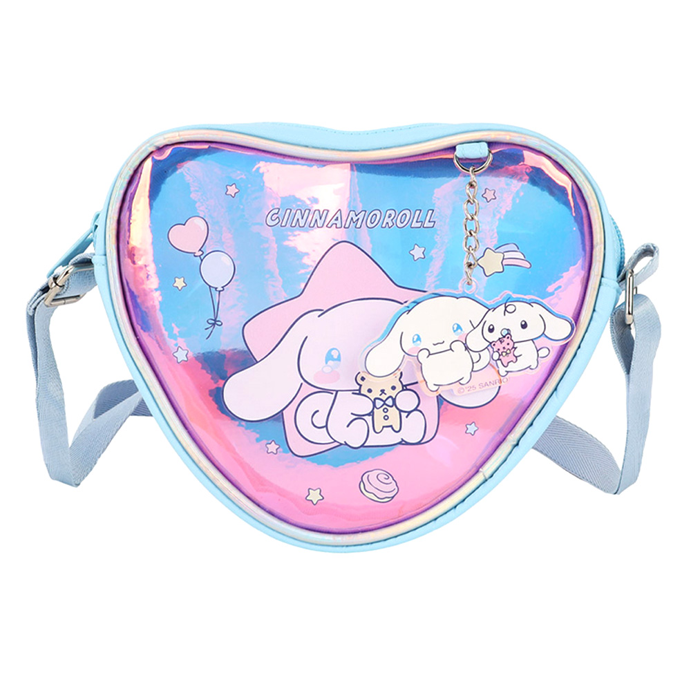 윙하우스 크로스가방 시나모롤 하트이타 크로스백 (블루) 캐릭터 가방