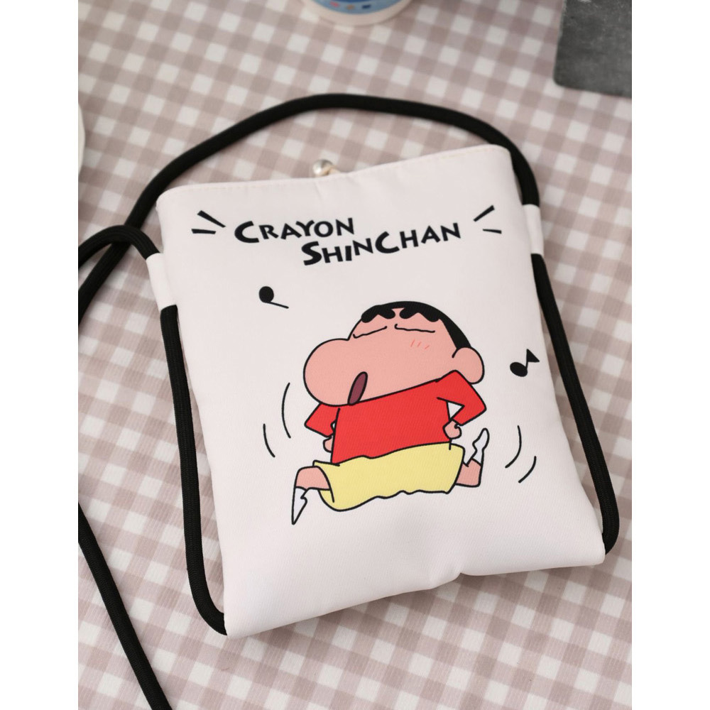짱구 캐릭터 핸드폰 크로스가방 (블랙) 캐릭터 가방 크로스백