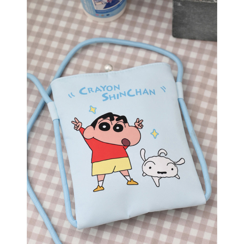 짱구 캐릭터 핸드폰 크로스가방 (블루) 캐릭터 가방 크로스백