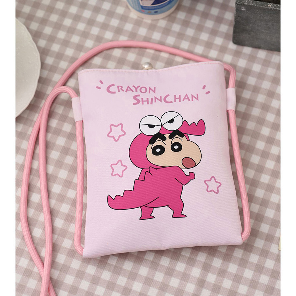 짱구 캐릭터 핸드폰 크로스가방 (핑크) 캐릭터 가방 크로스백