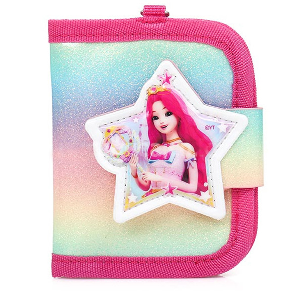 피앤디 학생지갑 시크릿쥬쥬 별의보석 목걸이 지갑 캐릭터 편리한 예쁜지갑